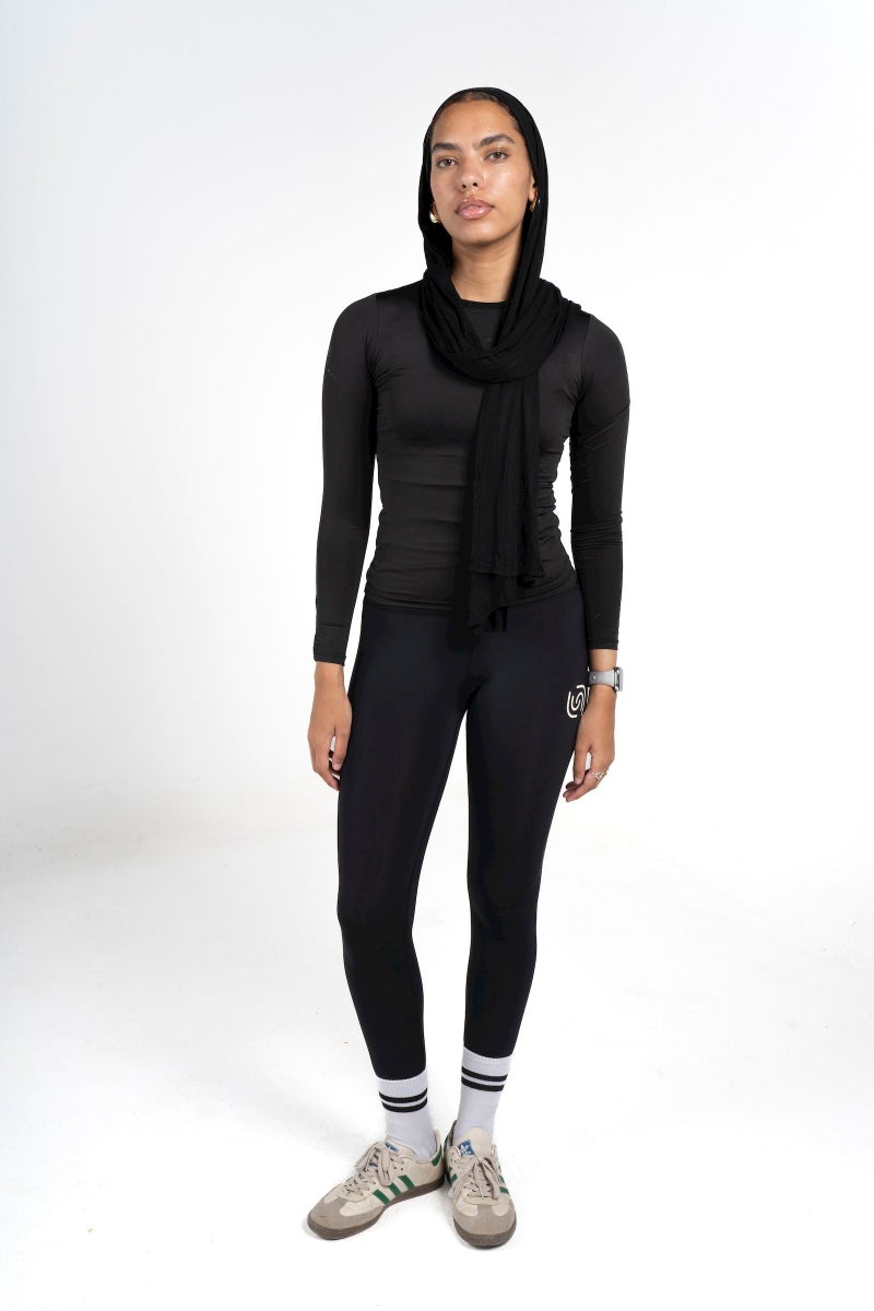 Beyond Women's Black Basic long sleeve top - Image 2